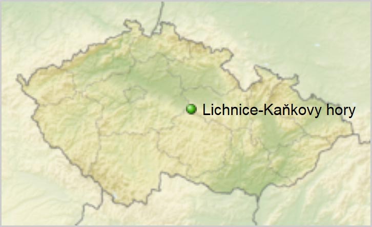 Map NP, PLA and NNR  in the Czech Republic