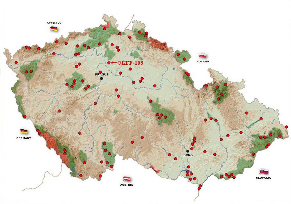 Mapa NP, CHKO a NPR - NPR Polabská černava