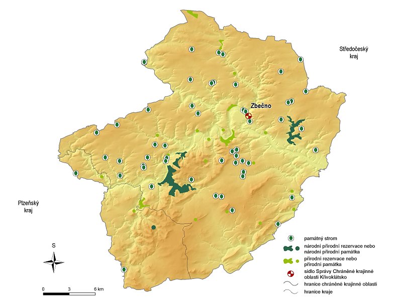 Map of PLA Krivoklatsko