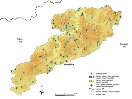Map of PLA Ceske stredohori