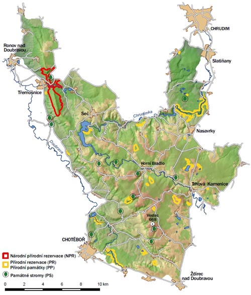 Map of PLA Zelezne hory
